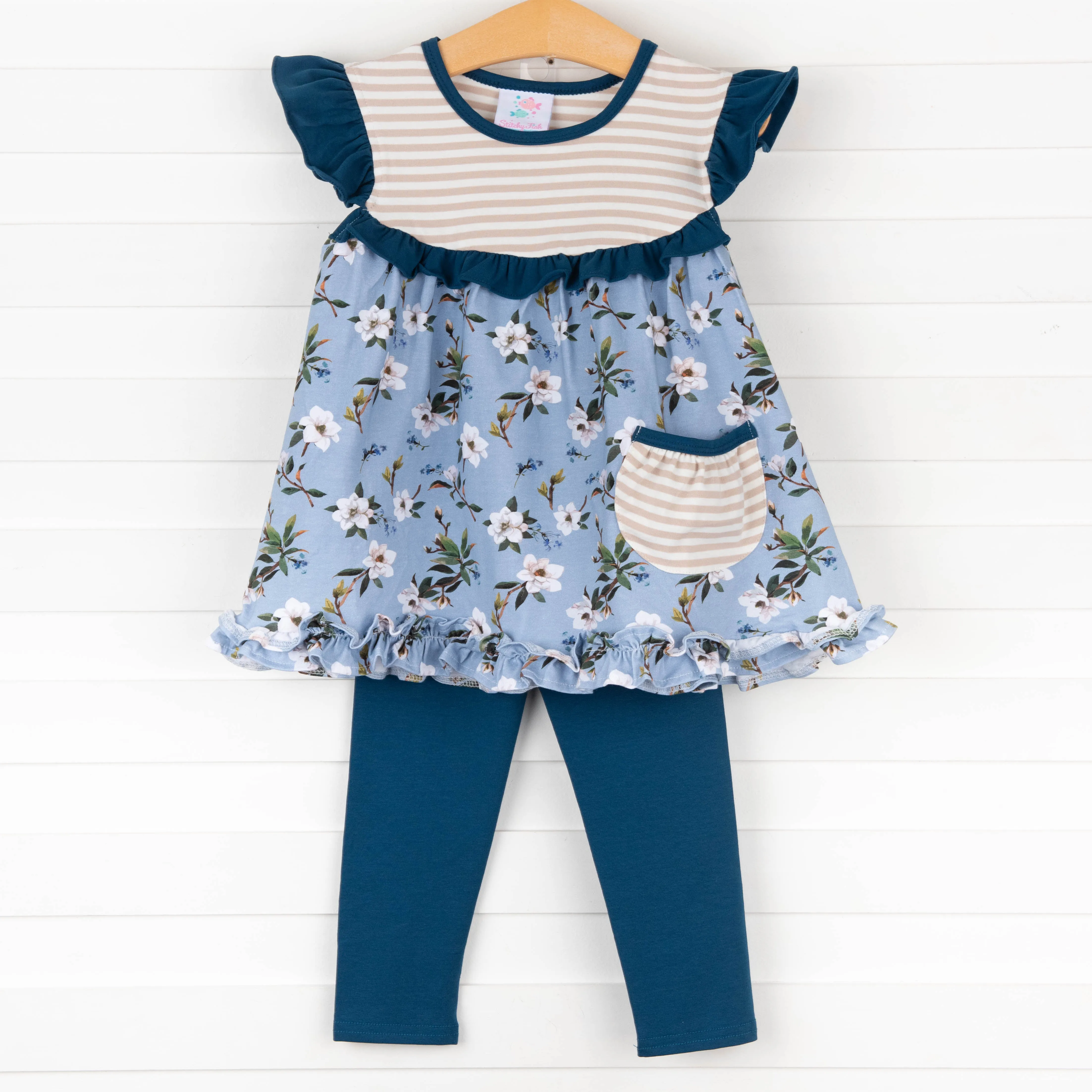 Addy Tunic Set, Blue