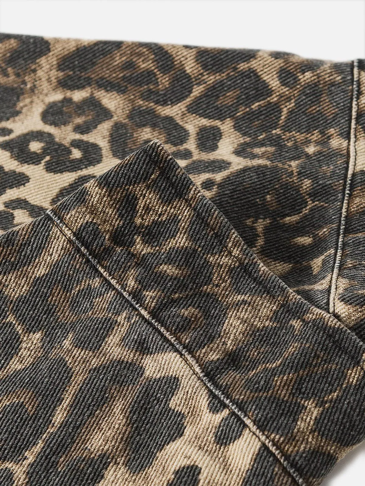 Aelfric Eden Distressed Leopard Print Jacket