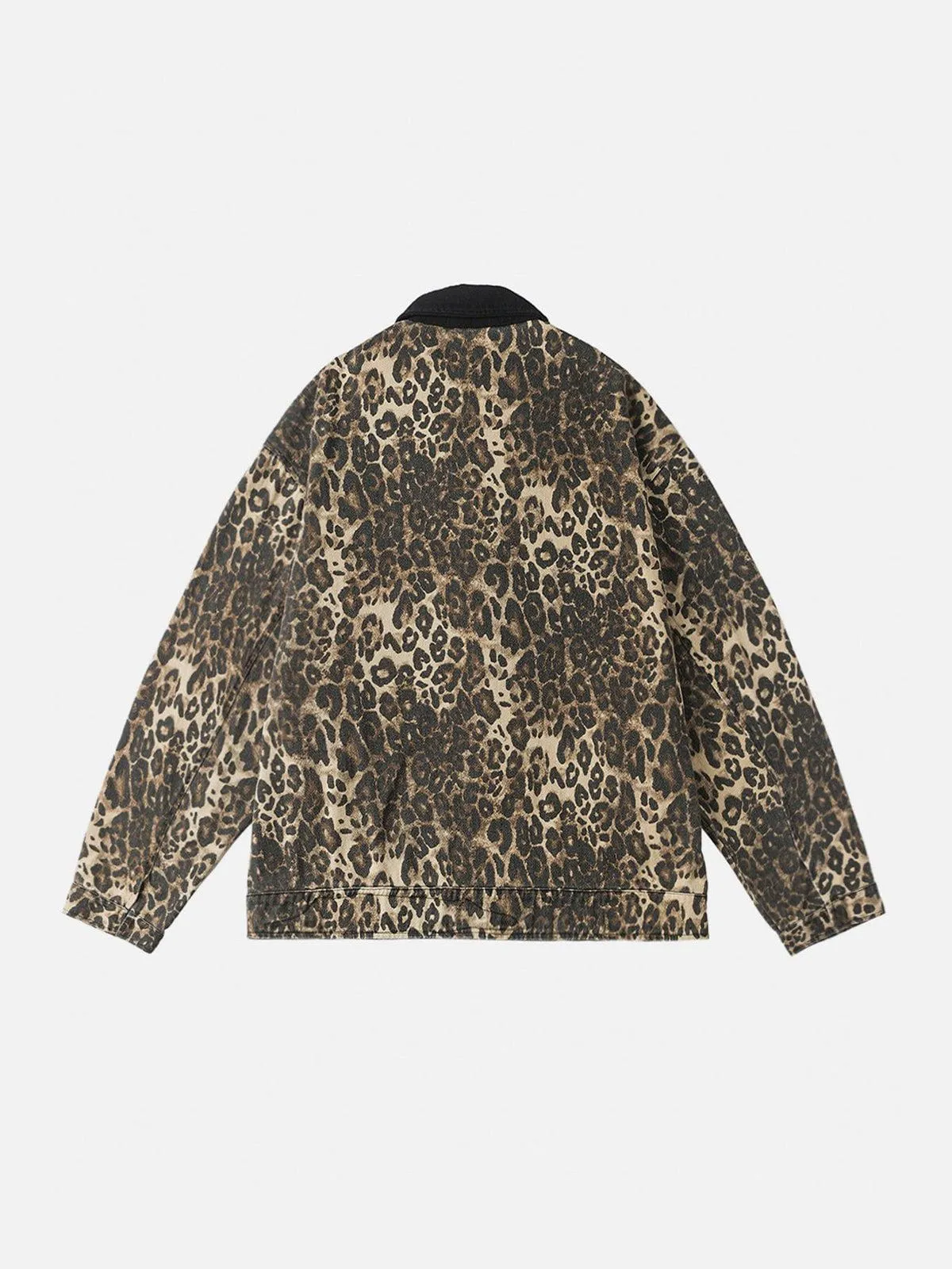 Aelfric Eden Distressed Leopard Print Jacket