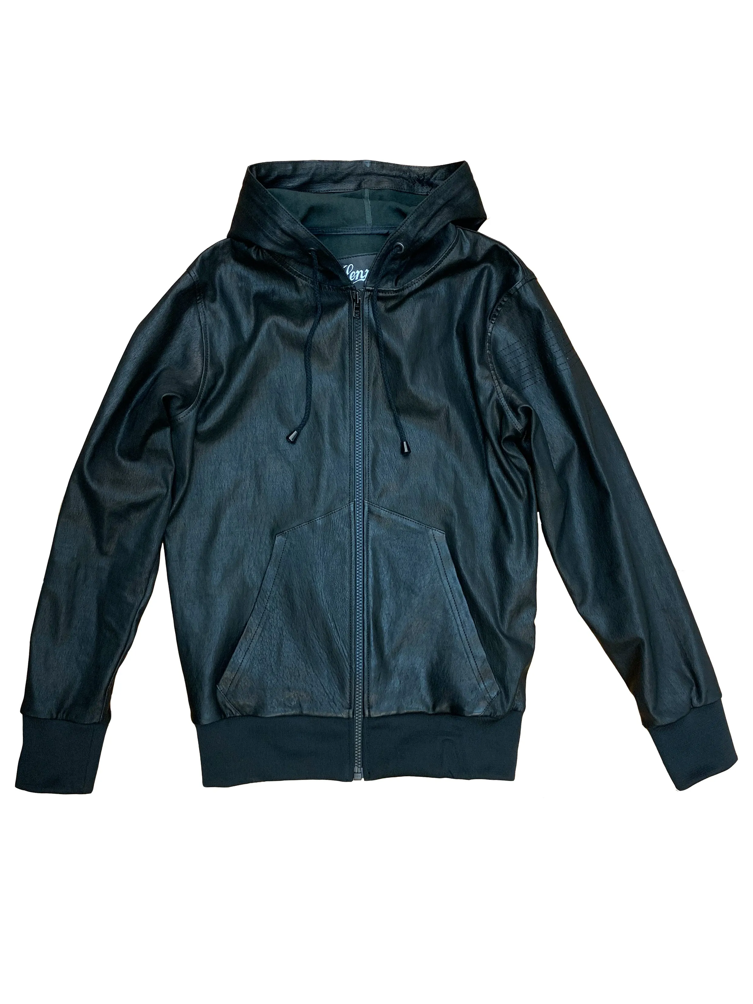 Aspen Hooded Stretch Leather Jacket