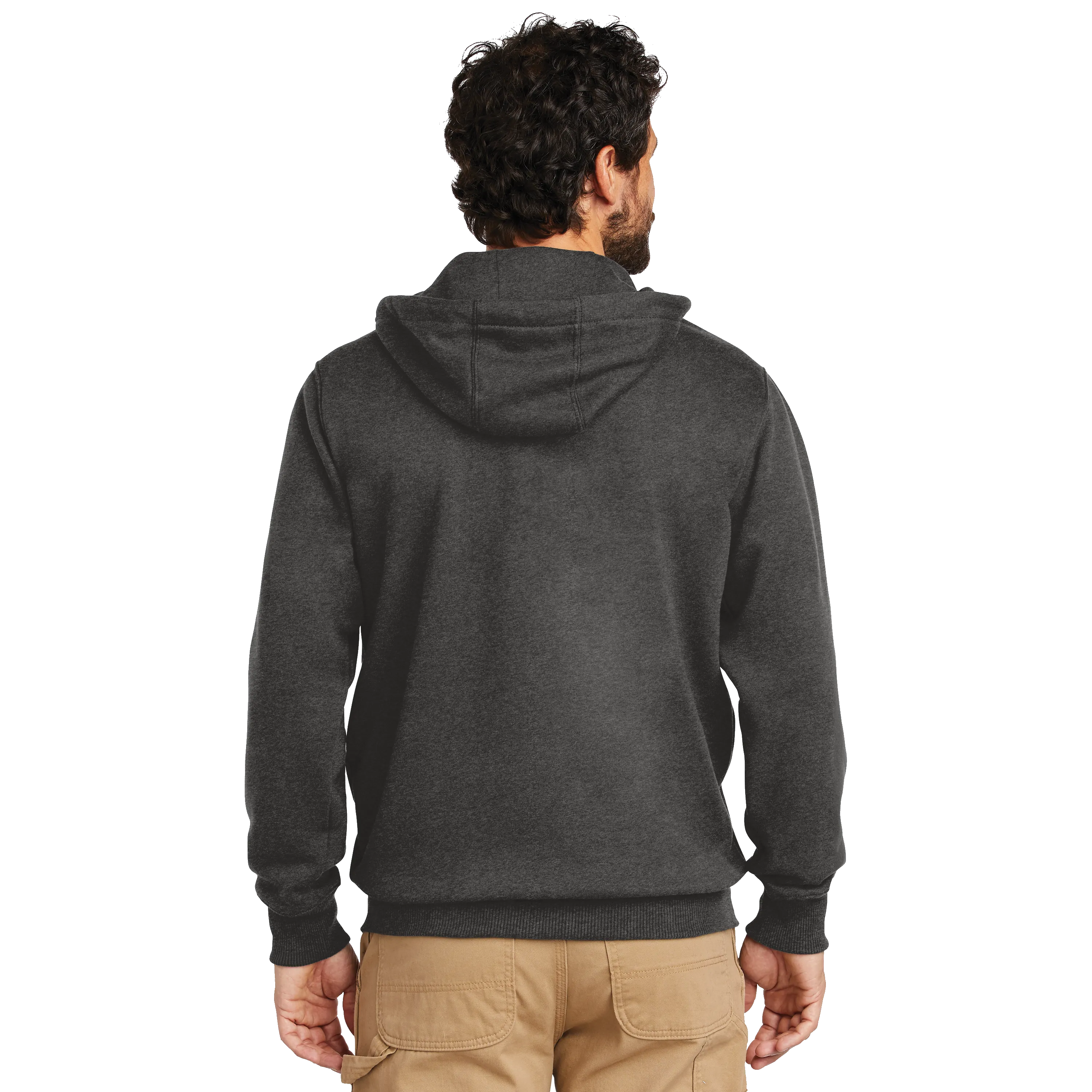 B1961 Mens Paxton Heavyweight Hooded Zip-Front Sweatshirt