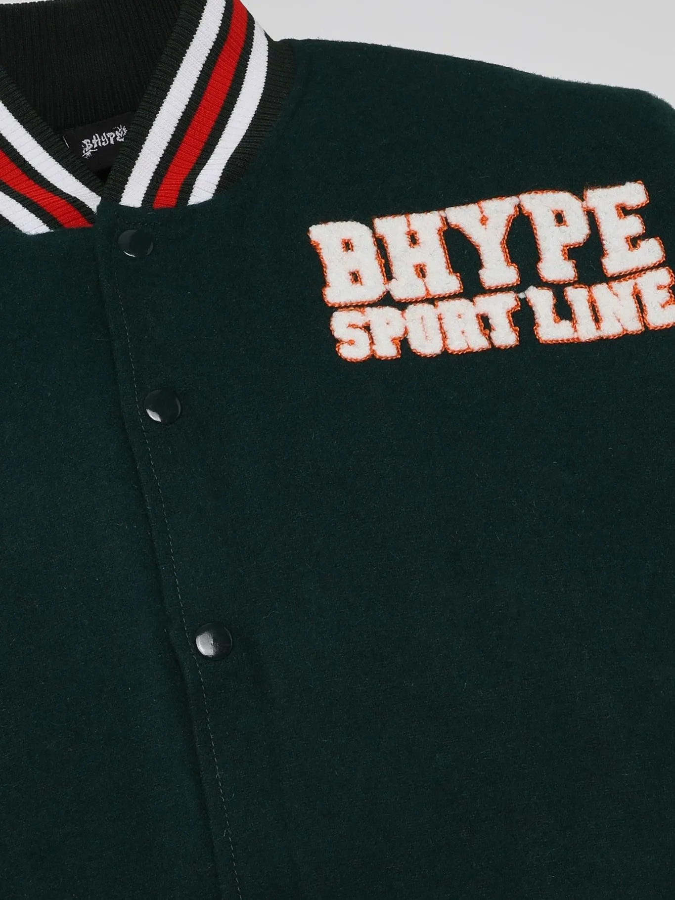 Bhype Society - Bhype Varsity Collection Jacket Green/white