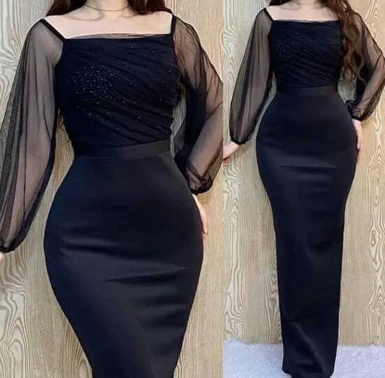 Black Prom Dresses, Formal Evening Dresses    fg1751