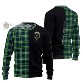 Blackadder Tartan Ugly Sweater with Family Crest and Half Of Me Style