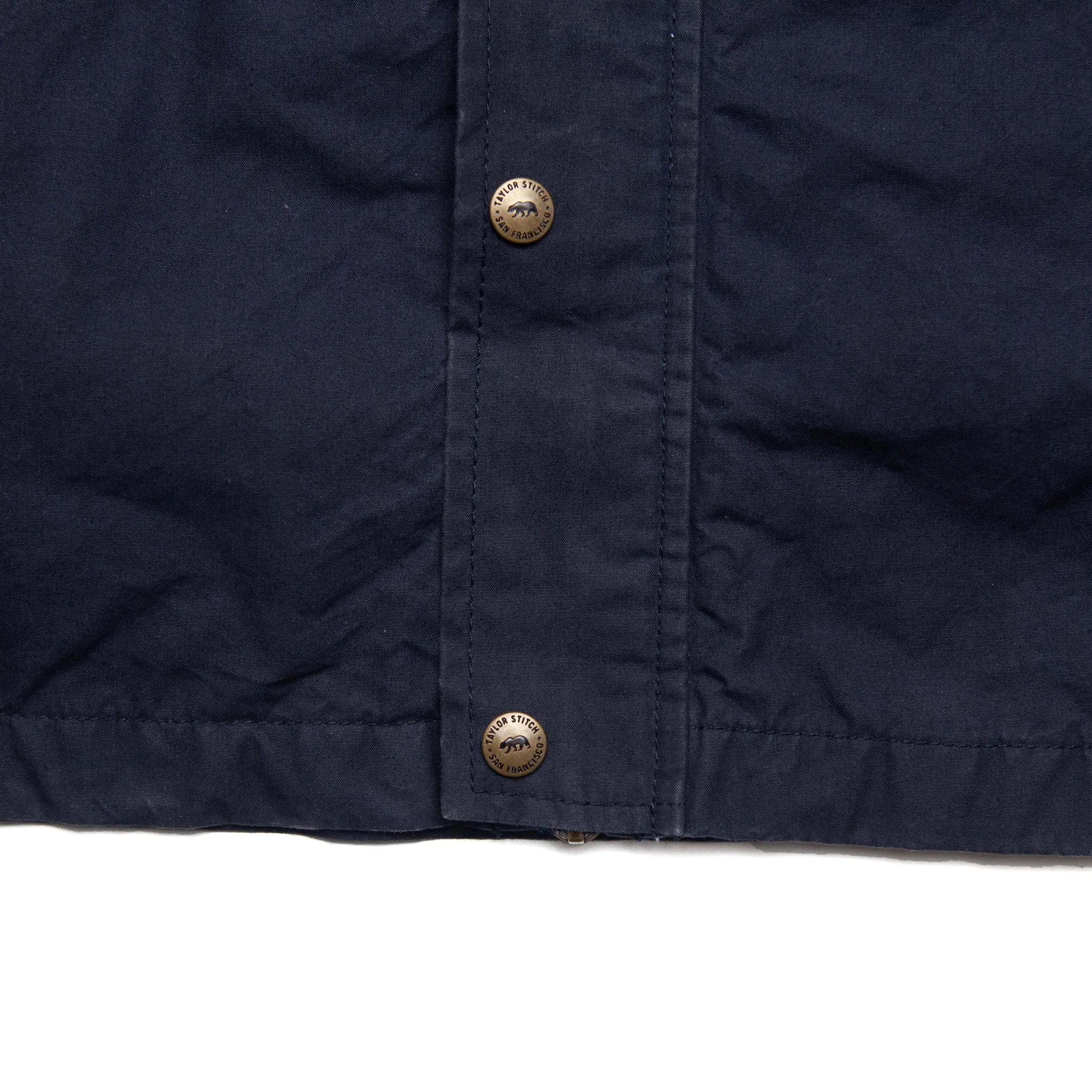 Bomber Jacket in Navy Dry Wax - 46