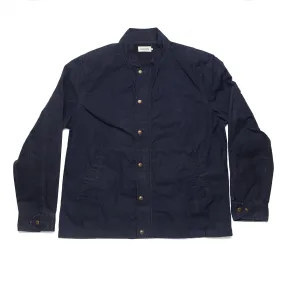 Bomber Jacket in Navy Dry Wax - 46