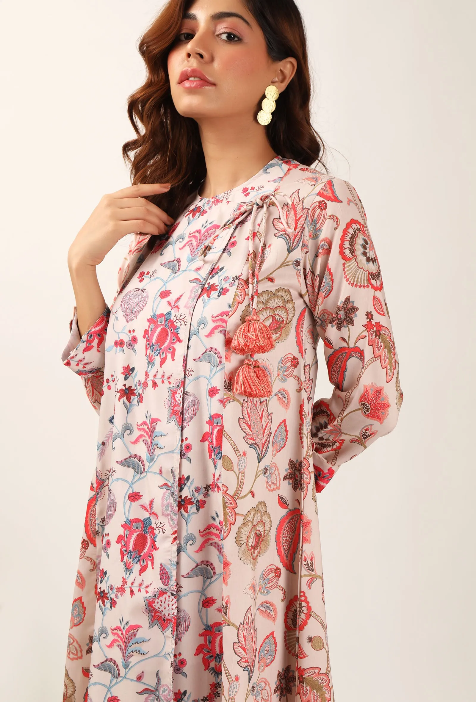 Cara Floral Chintz Wrap Tunic