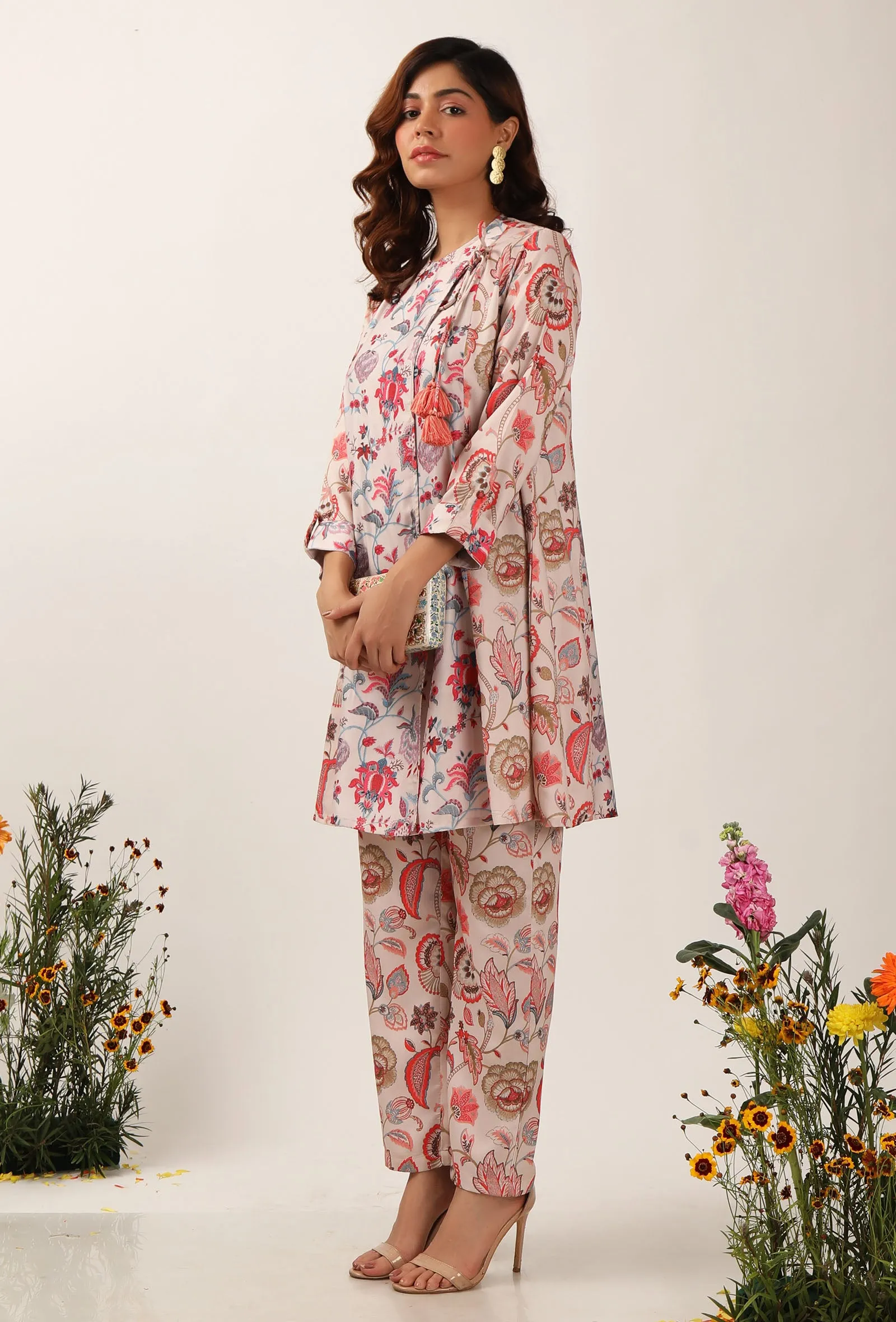 Cara Floral Chintz Wrap Tunic