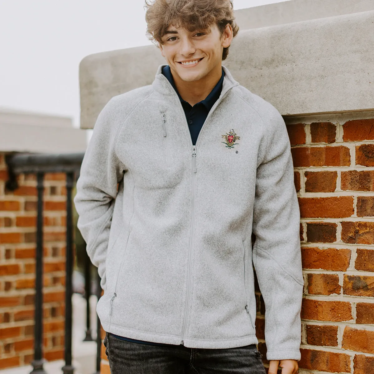 Chi Phi Embroidered Crest Full Zip