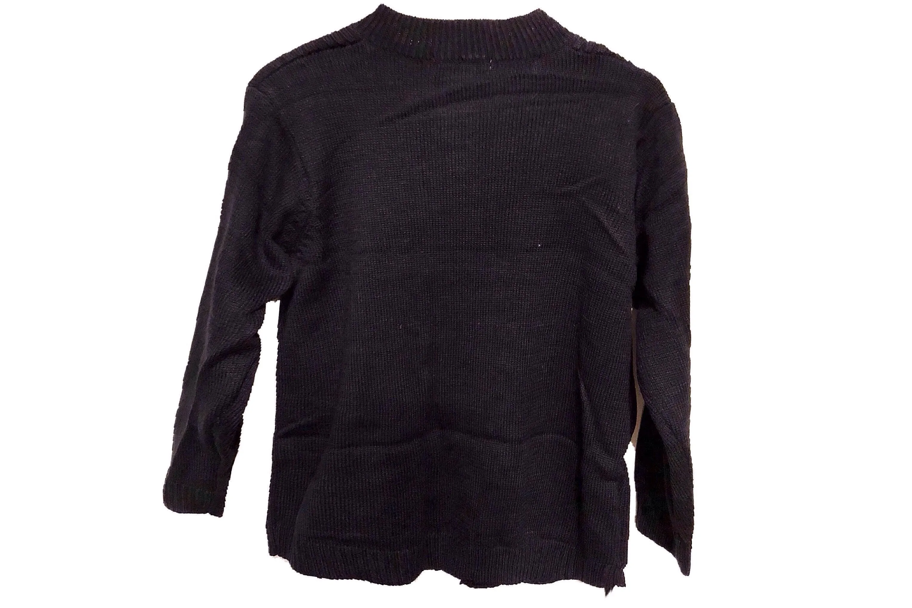 Chunky Cable Knit Sweater Cardigan (Black II)