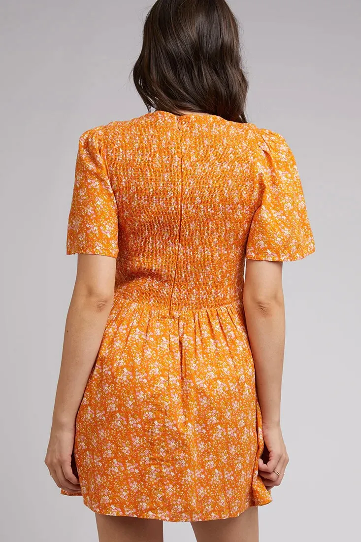 CLEMENTINE FLORAL MINI DRESS