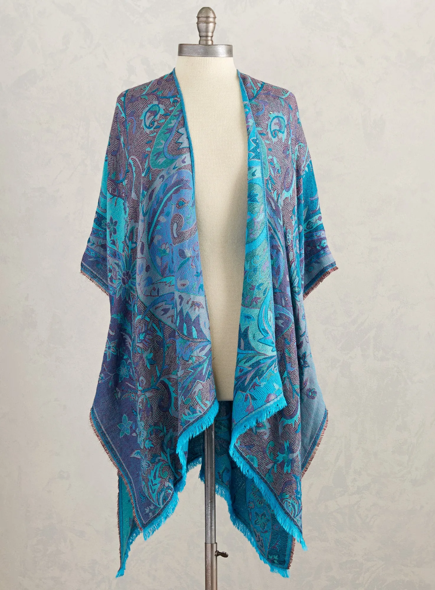 Cool Waters Reversible Kimono Wrap