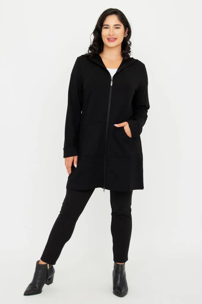 Cortes Jacket, Black, Bamboo