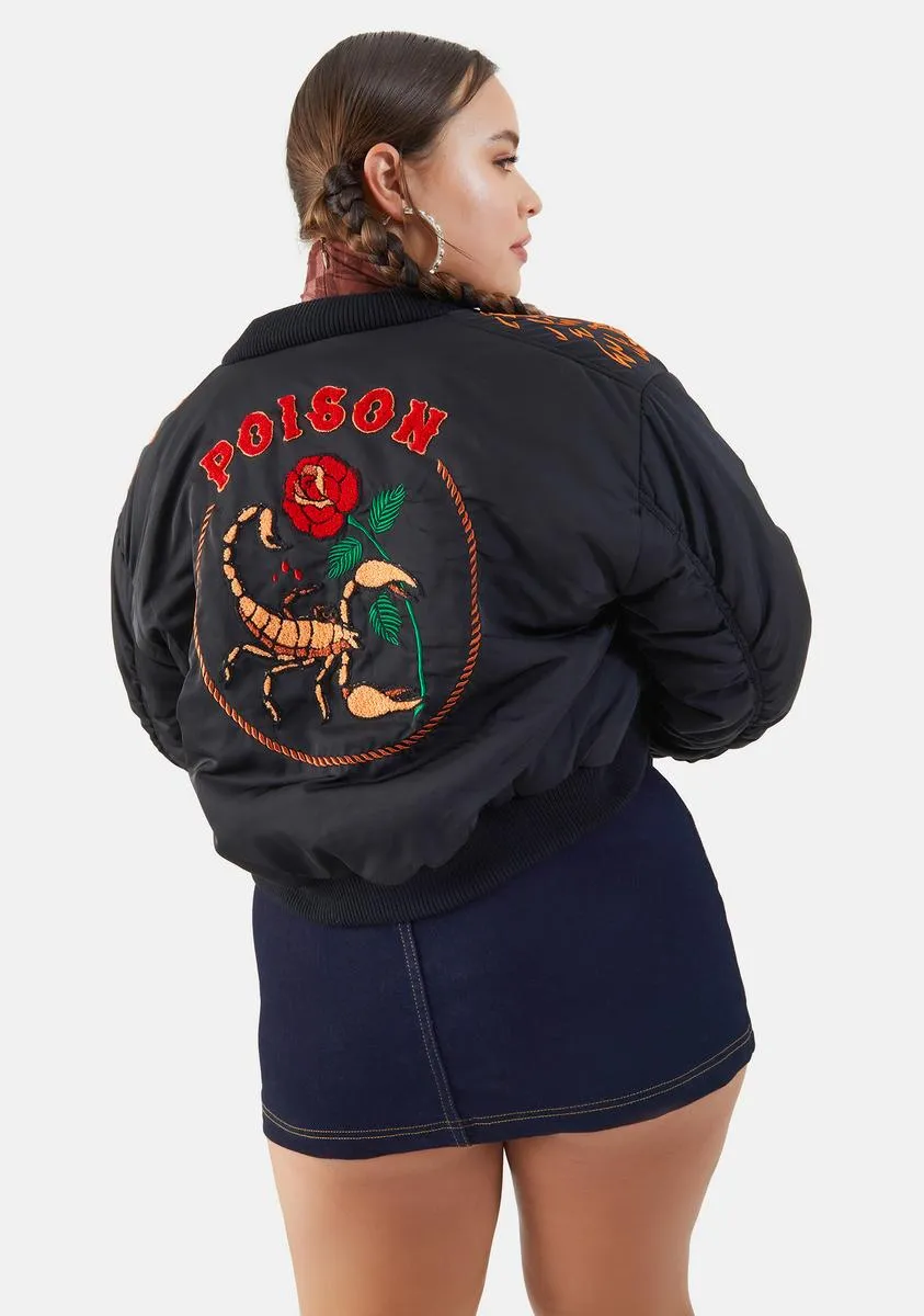 Deadly Scorpion Lust Bomber Jacket