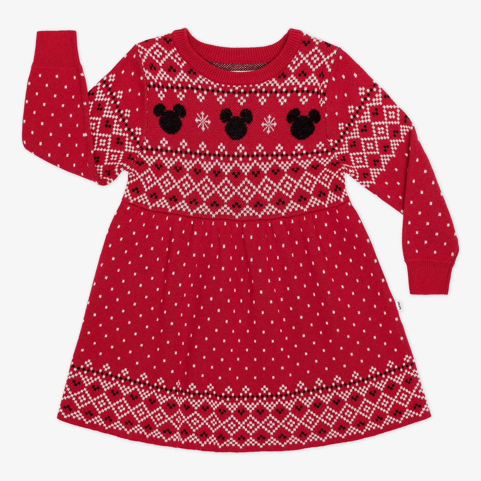 Disney Vintage Mickey Fair Isle Sweater Dress