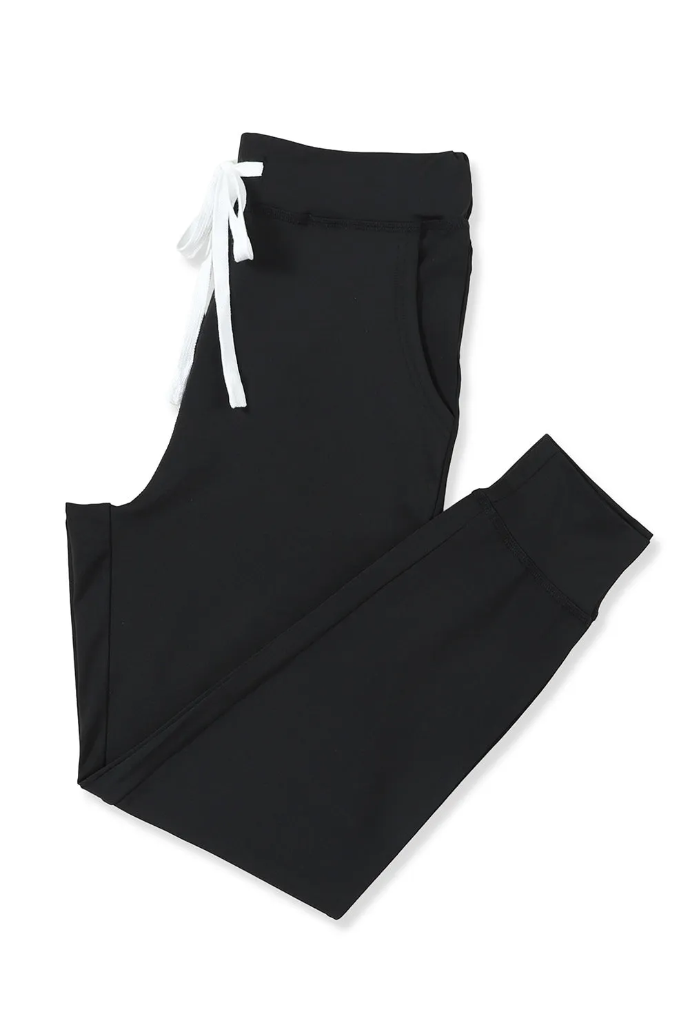 Drawstring Waist Pocketed Joggers