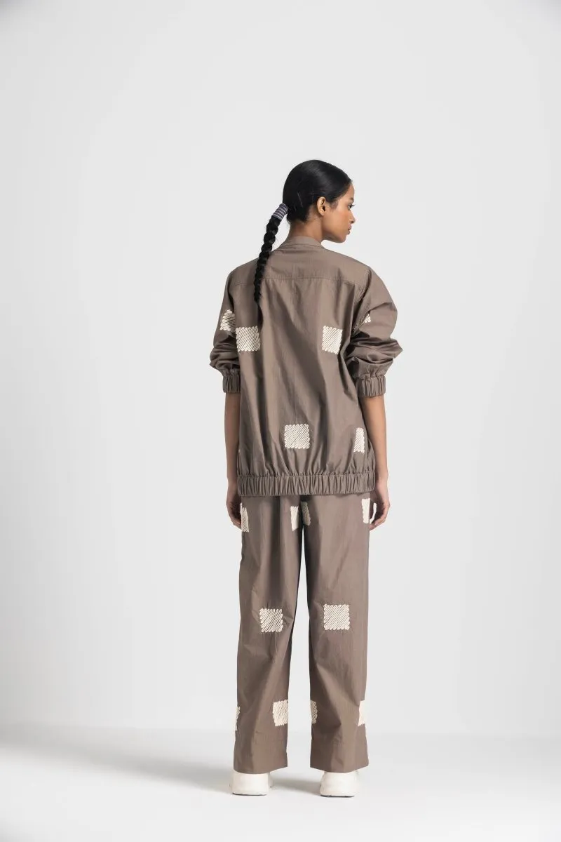 Emb. Bomber Jacket Co-ord - Cedar (Set of 3)