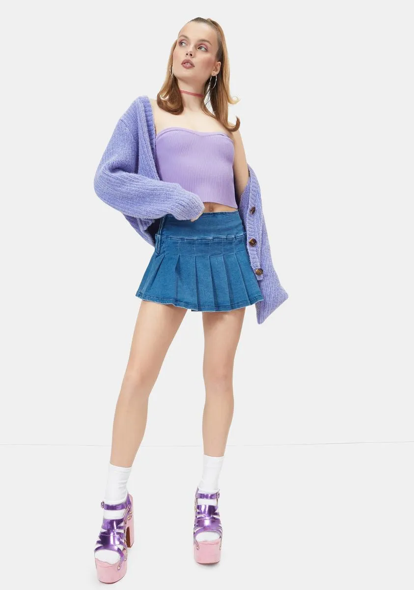 Fairy Pop To The Top Sweater Tube Top