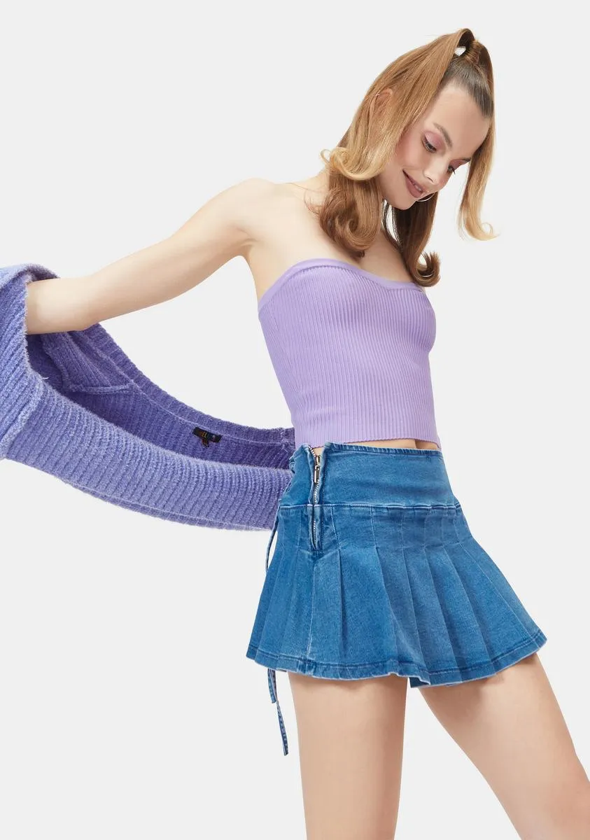 Fairy Pop To The Top Sweater Tube Top