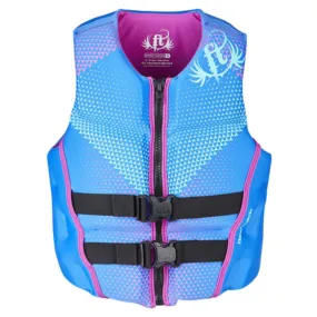 Full Throttle Womens Life Jacket Rapid-Dry Flex-Back-Blue-XS