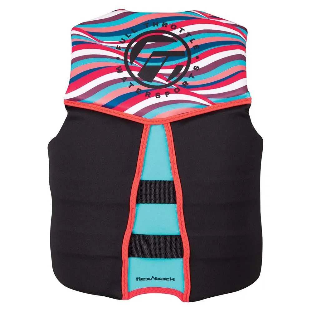 Full Throttle Womens Rapid-Dry Flex-Back Life Jacket - Womens S - Pink/Black