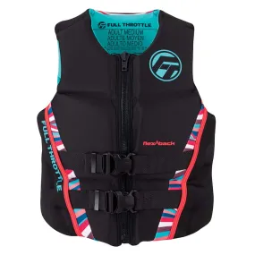 Full Throttle Womens Rapid-Dry Flex-Back Life Jacket - Womens S - Pink/Black