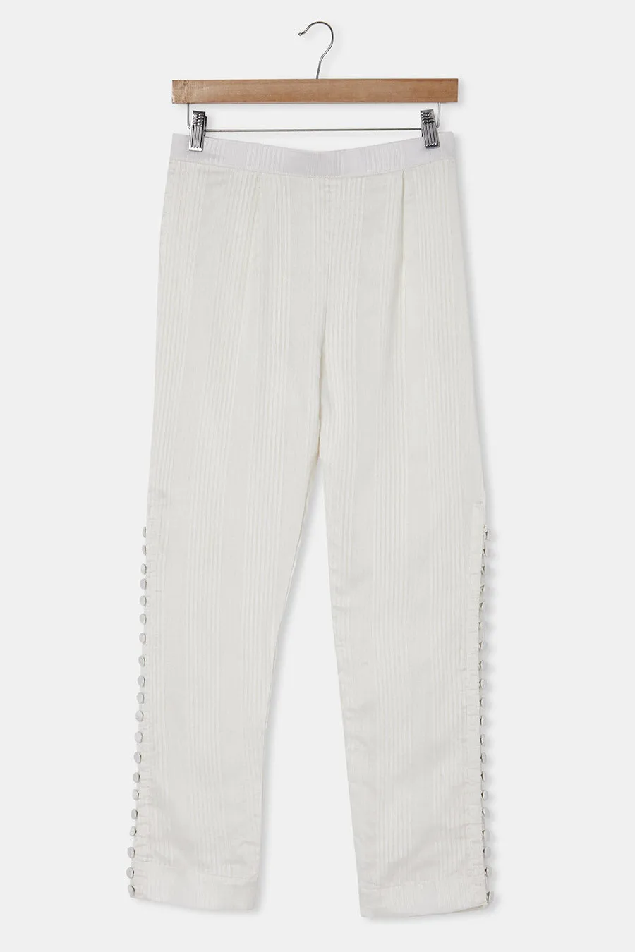 Grace - Off-White Tunic & Pant Co-Ord Set