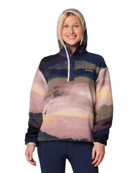 Helvetia II Printed Hoodie Fleece Jacket in Collegiate Navy Dolomites