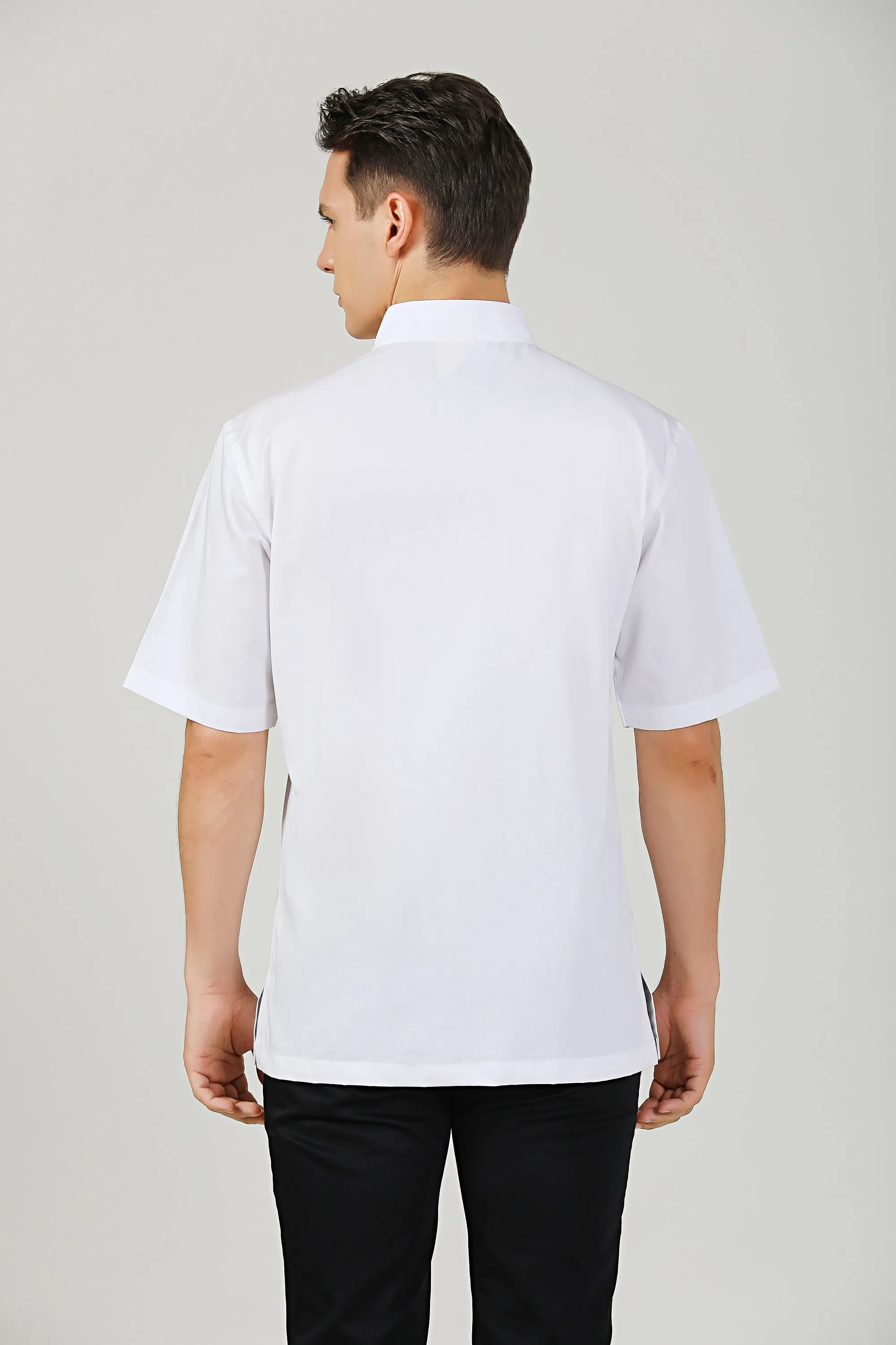 Holly White Chef Jacket, Short Sleeve