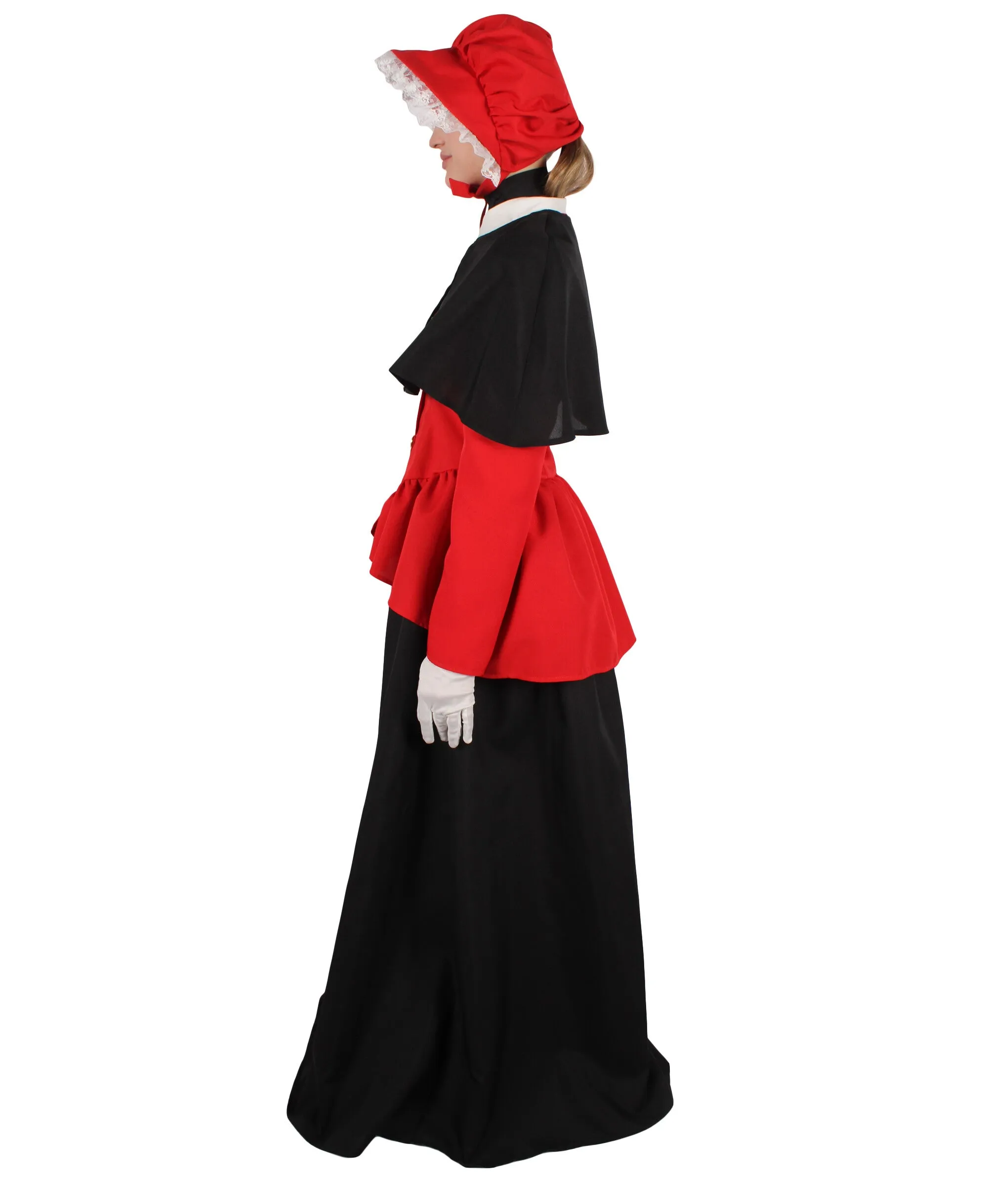 HPO Adult Women's Holiday Celebration Caroler Costume Set I Suitable for Halloween I Flame-retardant Synthetic Fabric