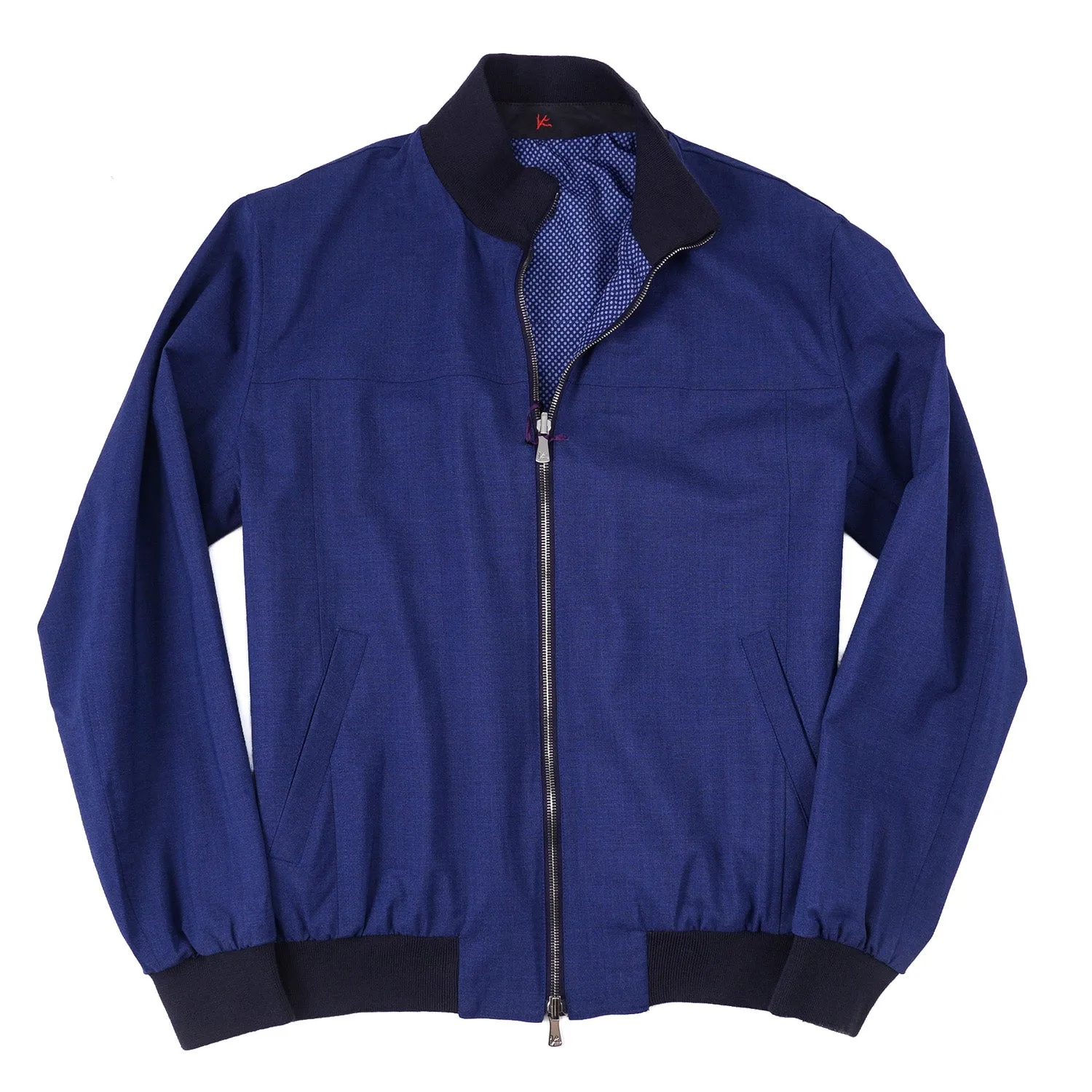 Isaia Reversible Wool Bomber Jacket