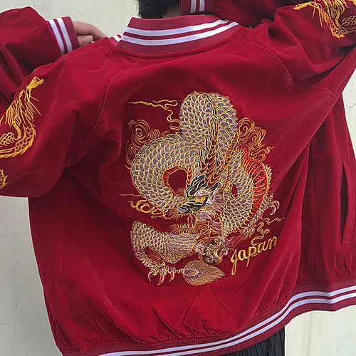 Japanese Dragon Bomber Jacket