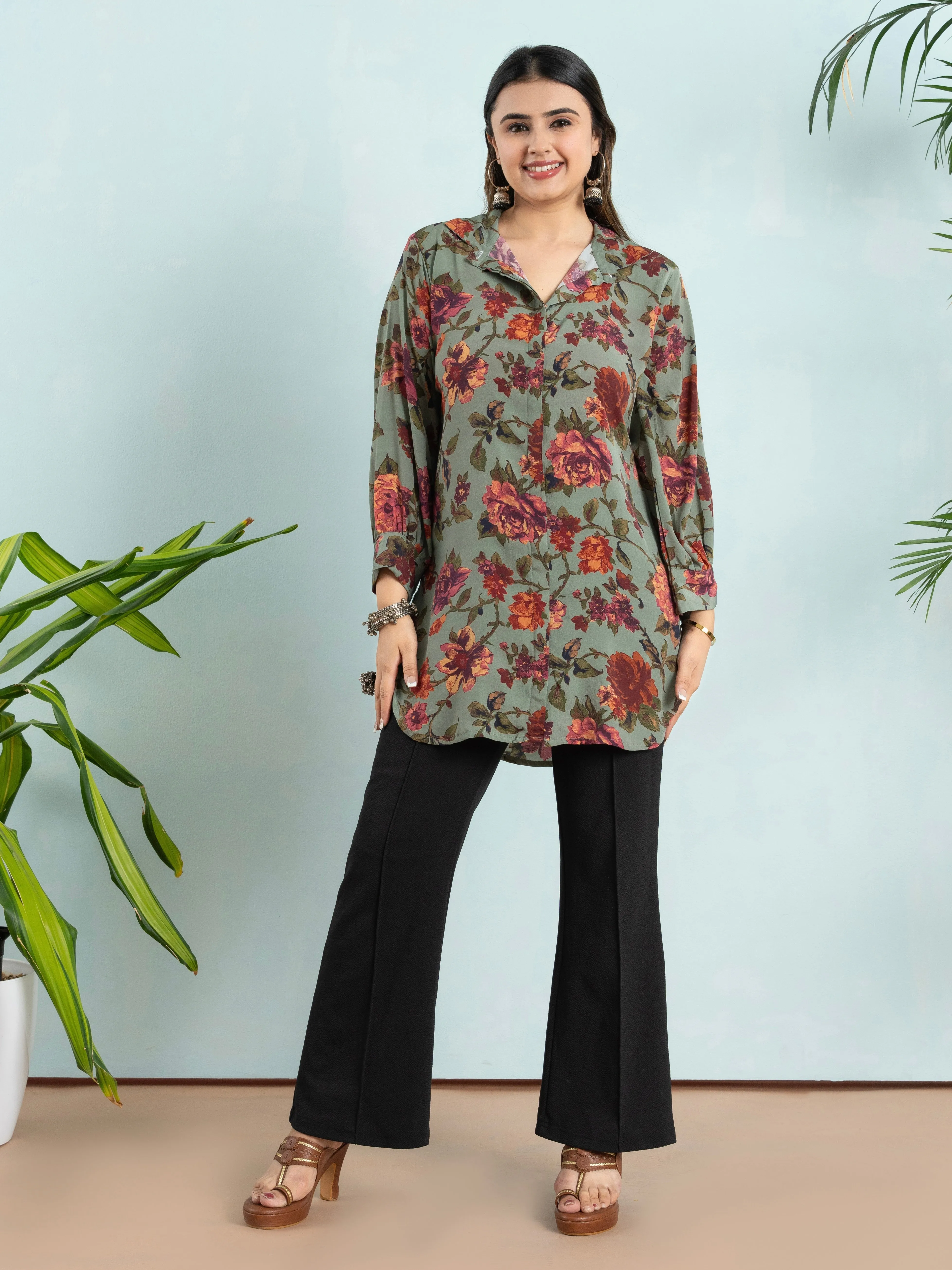 Juniper Elegance Shirt Tunic