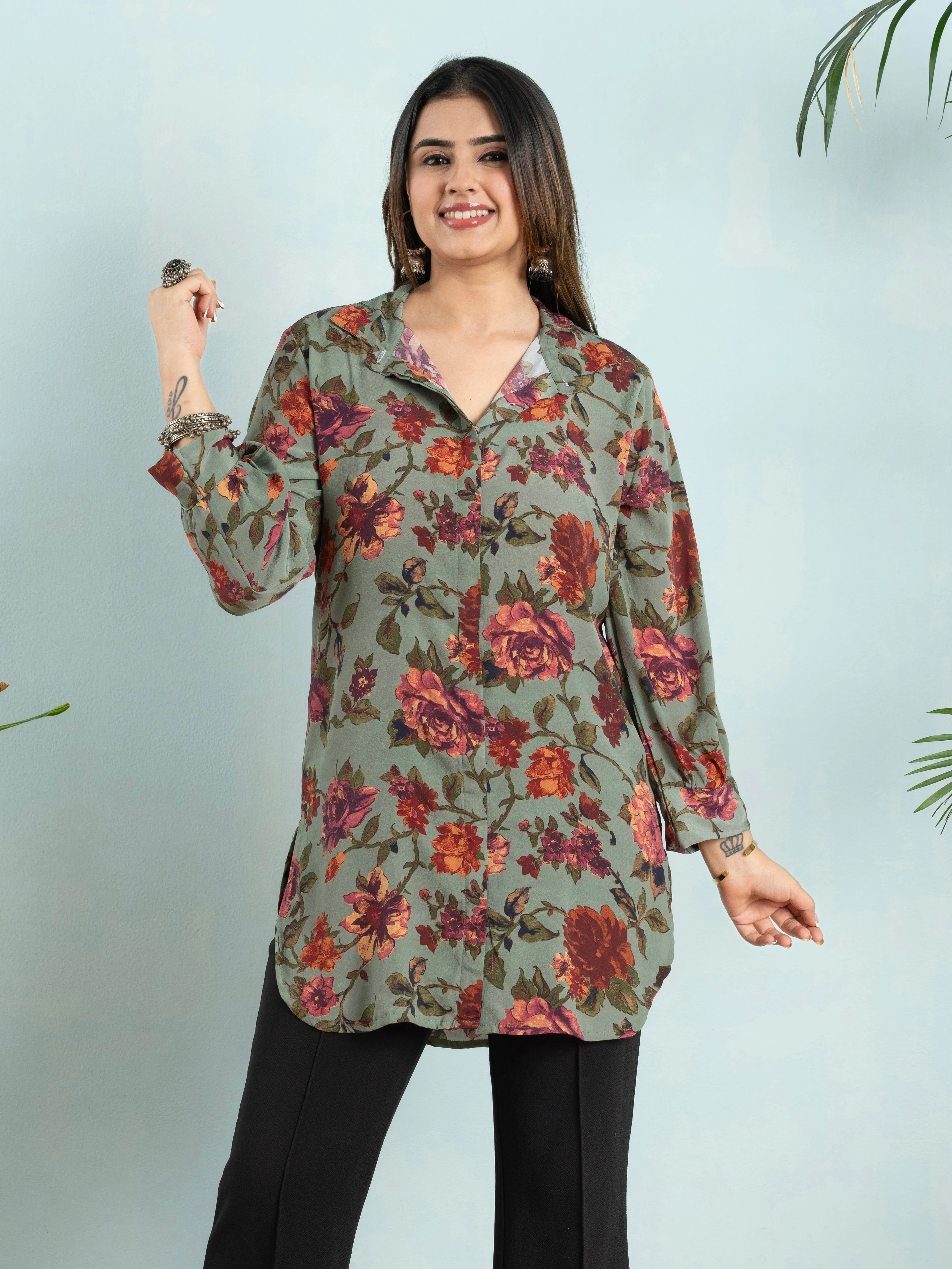 Juniper Elegance Shirt Tunic