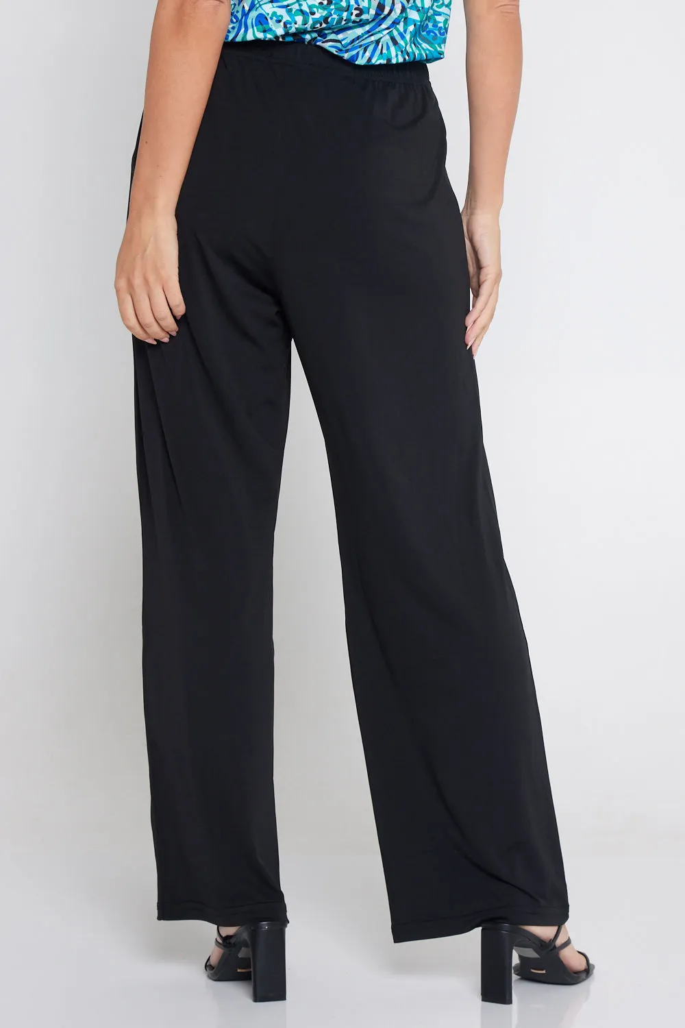 Krista Wide Leg Pants - Black