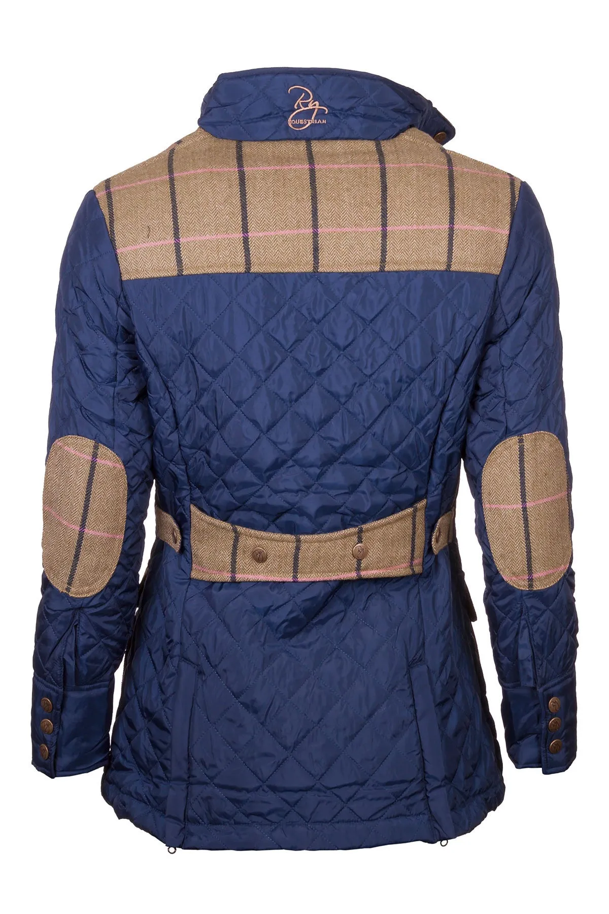 Ladies Tweed Trim Quilted Jacket