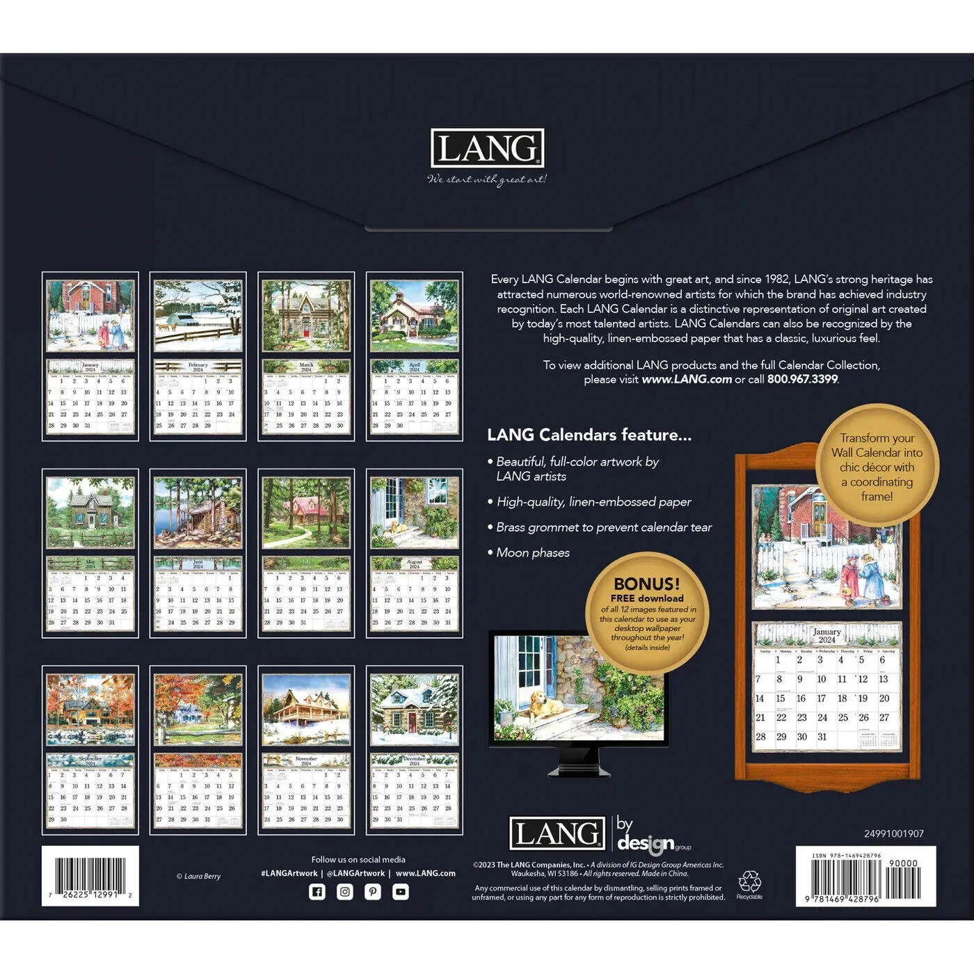 Lang Country Welcome 2024 Wall Calendar