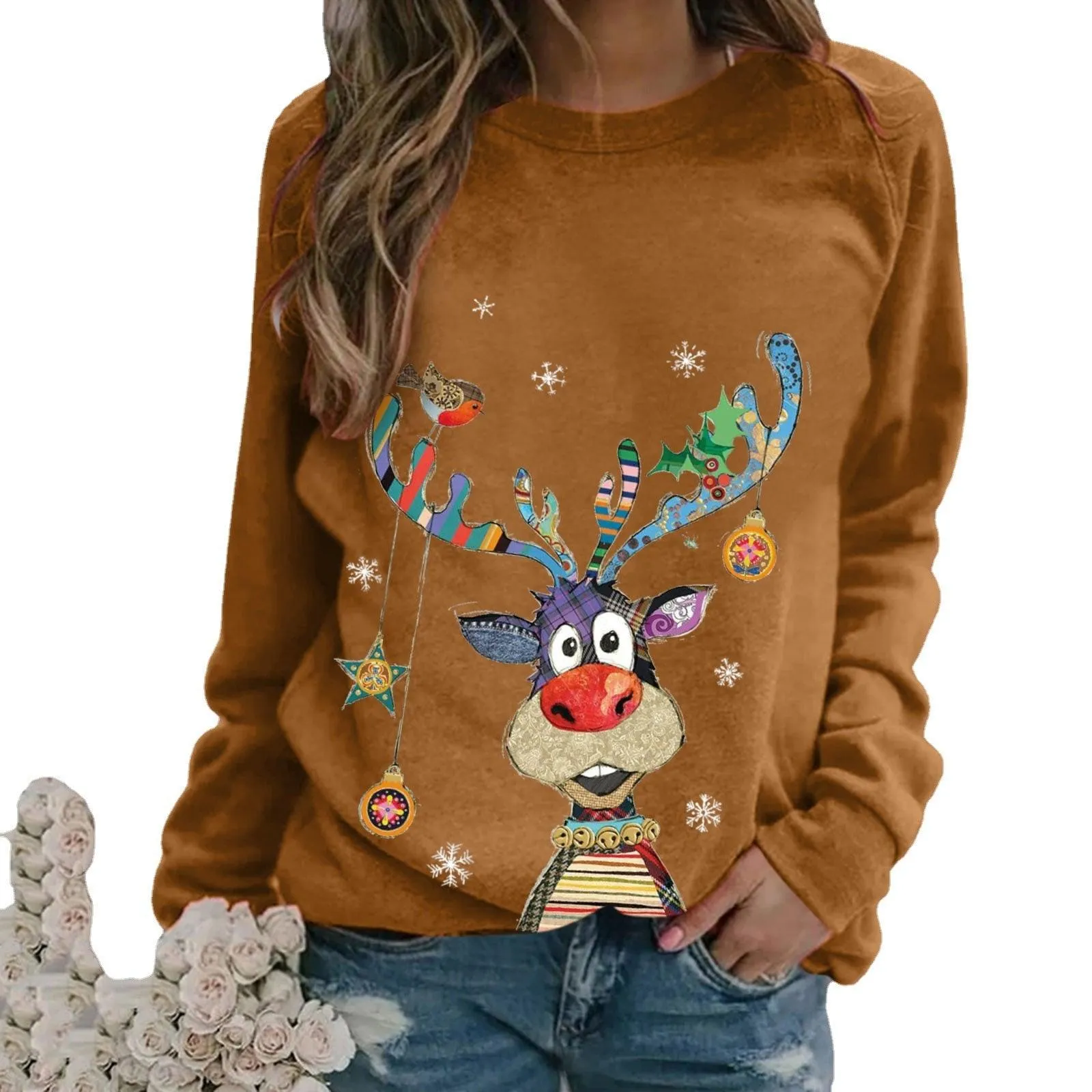 Lights Deer Ugly Christmas Sweater