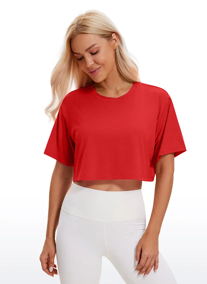 Lightweight Short Sleeves Cropped