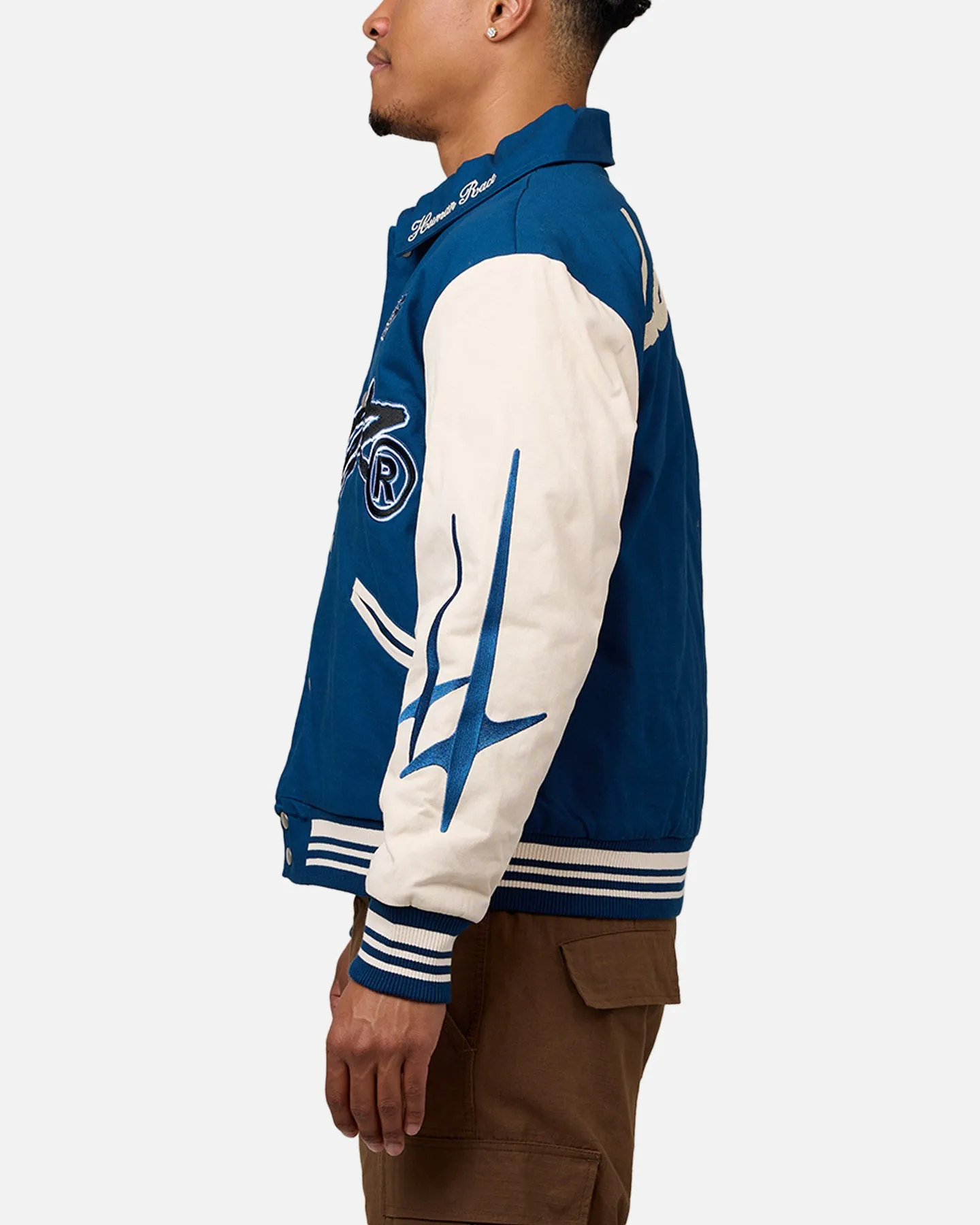 Loiter World Series Varsity Jacket Dark Blue