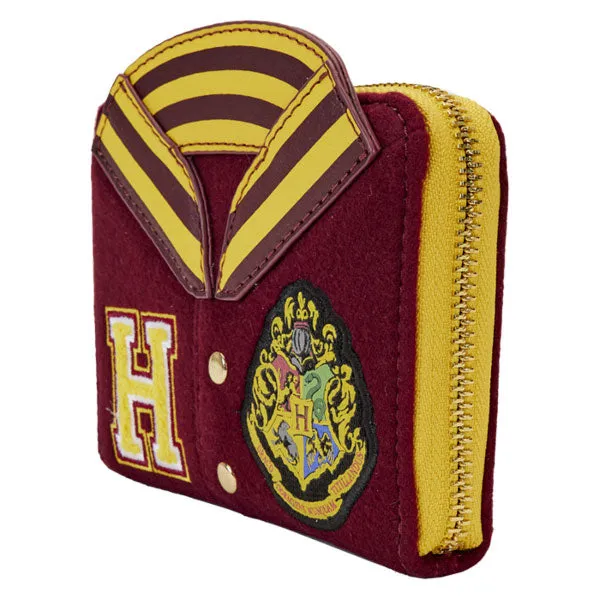 Loungefly - Harry Potter - Gryffindor Hogwarts Crest Varsity Jacket Zip Around Wallet