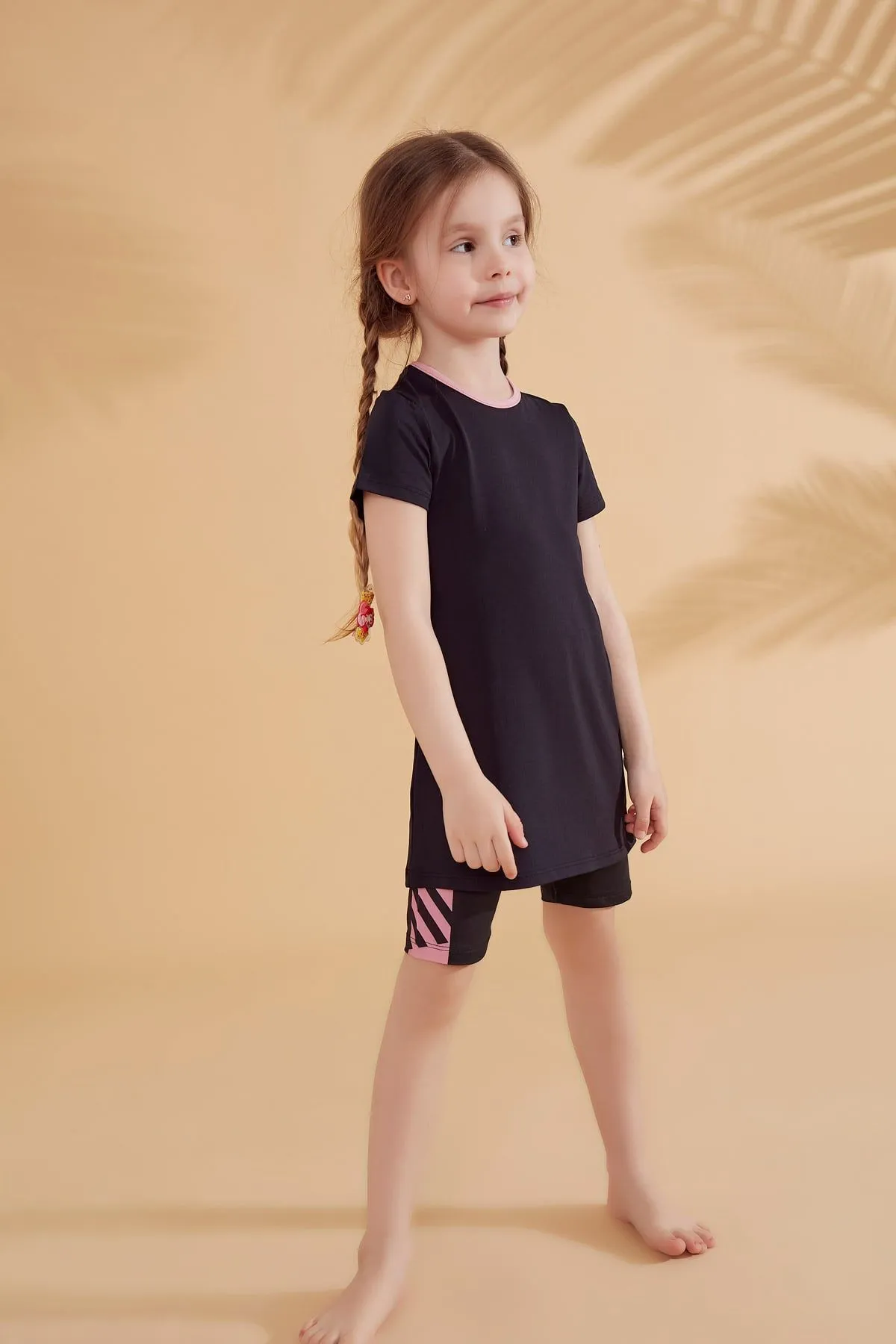 Lycra Black Kids Swimsuit K2336