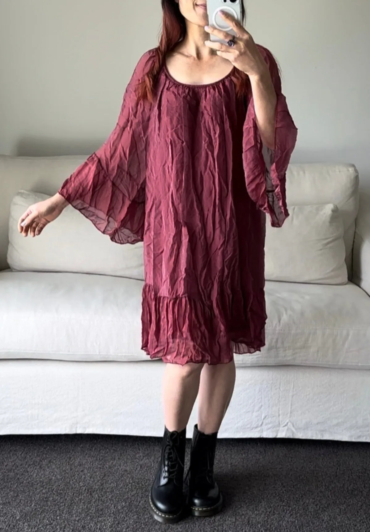 Made In Italy Tara Bella Silk Tunic/Dress