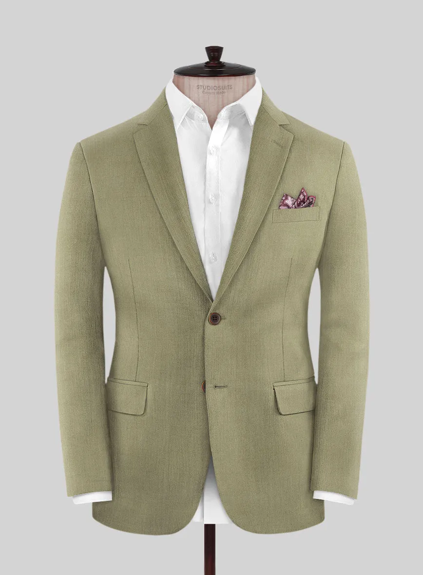 Marco Stretch Dark Khaki Wool Suit