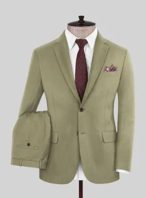 Marco Stretch Dark Khaki Wool Suit