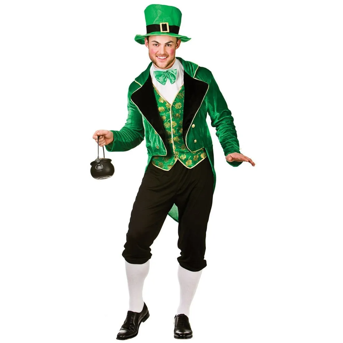 Mens Deluxe Irish Leprechaun St Patrick Halloween Costume