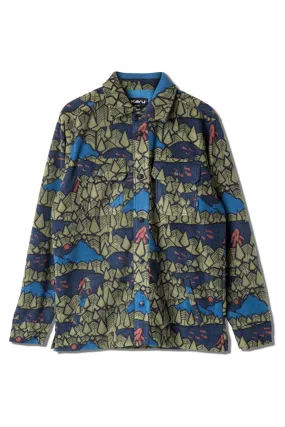 Men's Kavu | On Chute Fleece Shirt Jacket | Sasquatch Twilight