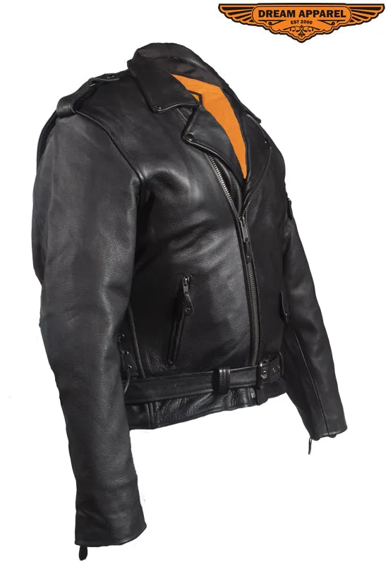 Mens Naked Cowhide Jacket