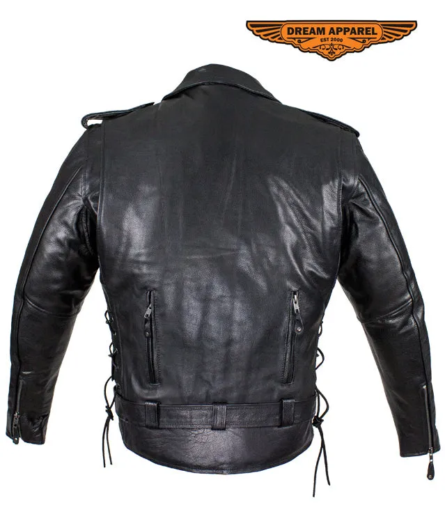 Mens Naked Cowhide Jacket