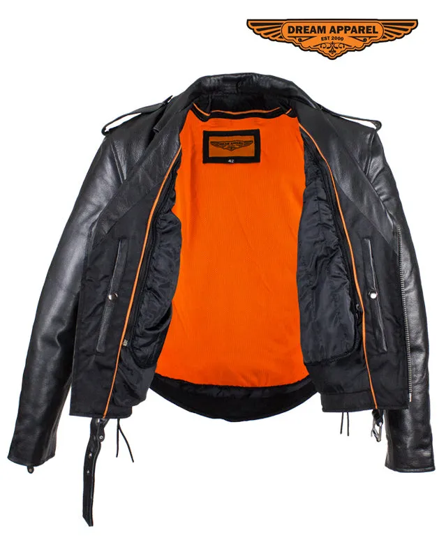 Mens Naked Cowhide Jacket